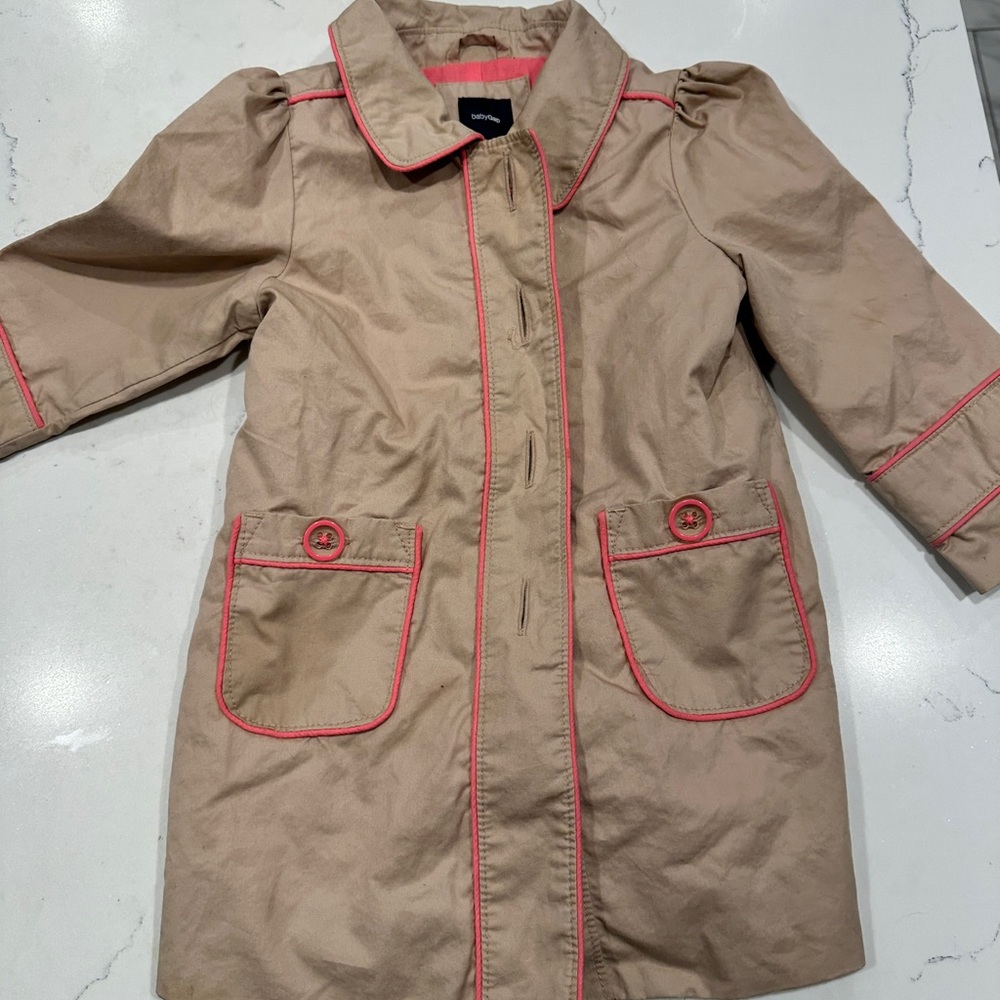 Gap toddler girl trench coat 2t